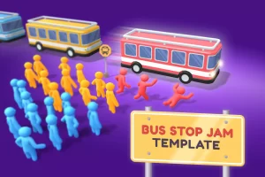 Mobile Game Source Code - Bus Stop Jam Template + Editor