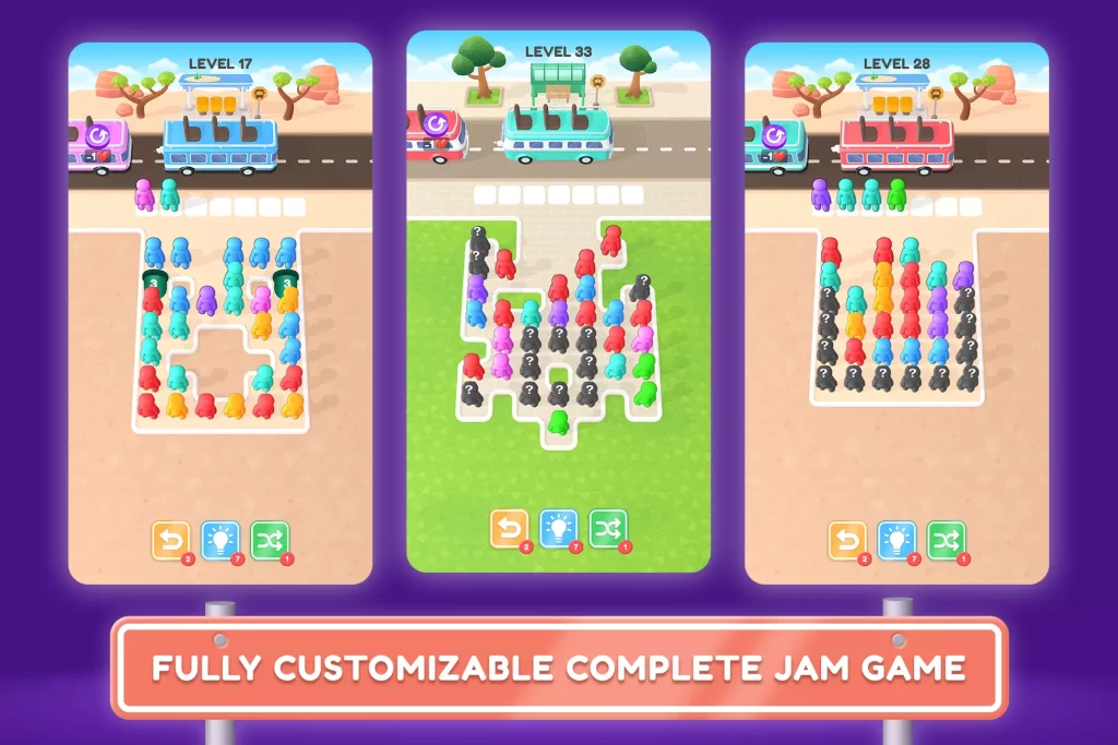 图片[4]-Mobile Game Source Code - Bus Stop Jam Template + Editor