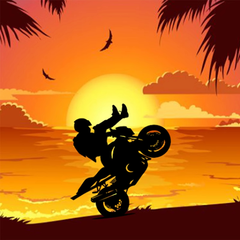 Unity3D Moto Hero - Motorcycle Stunts Casual Puzzle Game Unity Source Code Project - Complete