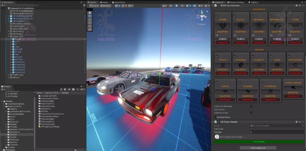 图片[1]-Highway Racer Unity Source Code Premium Realistic Racing Game Source Code